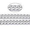 Aluminum Faceted Curb Chains CHA-N003-40P-2