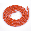 Opaque Solid Color Glass Beads Strands GLAA-T009-001B-2
