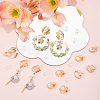 24Pcs Brass Clip-on Earring Converters Findings KK-SP0001-16G-4