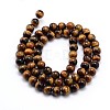 Natural Tiger Eye Beads Strands G-J303-11-6mm-2