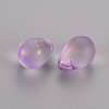 Two Tone Transparent Spray Painted Glass Charms GLAA-T016-37-F04-2