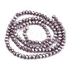 Electroplate Glass Beads Strands EGLA-A034-P8mm-B19-2
