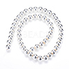 Electroplate Non-magnetic Synthetic Hematite Bead Strands G-Q466-10mm-02-2