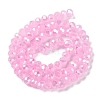 Baking Electroplate Glass Beads Strands DGLA-A039-J10mm-B16-2