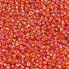 Round Transparent Colors Rainbow Glass Seed Beads X-SEED-A007-2mm-165-2