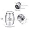 CREATCABIN Alloy Cremation Urn Kit AJEW-CN0001-10M-2