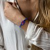 Adjustable Braided Nylon Cord Macrame Pouch Bracelet Making AJEW-SW00013-09-6