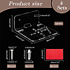 Acrylic Wall-Mounted Adhesive Camera Display Shelf with Iron Screw ODIS-WH0002-86B-2