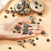 18Sets 9 Styles Brass Snap Buttons FIND-SW0001-33-6