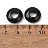 Natural Obsidian European Beads G-C134-01J-2