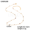 304 Stainless Steel Link Chain Necklaces for Women STAS-OY015-51G-2