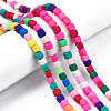 Handmade Polymer Clay Beads Strands X-CLAY-T020-09-6