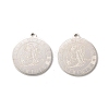 Non-Tarnish 304 Stainless Steel Pendants STAS-A074-03A-P-2