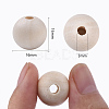 Unfinished Natural Wood Beads X-WOOD-S651-A16mm-LF-3