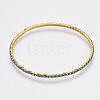 Brass Claw Chain Stretch Bracelets X-BJEW-T010-02G-09-2