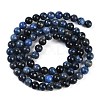 Natural Dumortierite Beads Strands G-G167-A06-4MM-3