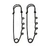 304 Stainless Steel Safety Pins Brooch Findings STAS-C181-01F-B-1