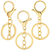 24Pcs Alloy Keychain Clasps KEYC-SC0001-82G-6