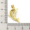 Brass Micro Pave Cubic Zirconia Pendants FIND-Z023-02C-3