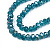 Electroplate Glass Beads Strands EGLA-A034-T4mm-B25-3