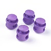 Plastic Spring Cord Locks X-FIND-WH0039-01F-1