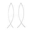 Minimalist Brass Earrings EJEW-TA0010-01S-1