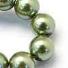 Baking Paint Pearlized Glass Pearl Round Bead Strands HY-Q003-6mm-49-3