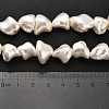 Electroplated Shell Pearl Beads Strands BSHE-C009-01C-5