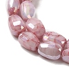 Electroplate Glass Beads Strands GLAA-D013-05D-3
