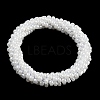 Crochet Glass Beads Braided Stretch Bracelet BJEW-K232-01E-2