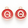 Golden Plated Alloy Enamel Charms LS-ENAM-S118-03Q-1