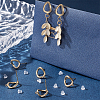 5 Pairs Brass Stud Earring Findings KK-BC0011-59-5