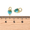 Brass Micro Pave Cubic Zirconia Charms KK-P192-08-G11-3