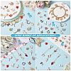 300 Pieces Wholesale Bulk Lots Jewelry Making Charms Pendant Mixed Shapes Alloy Enamel Charms for Jewelry Necklace Earring Making Crafts JX155A-5