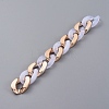 Handmade Imitation Gemstone Style Acrylic Curb Chains AJEW-JB00524-04-3