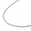 304 Stainless Steel Flat Snake Chain Necklaces for Women NJEW-D058-03P-2