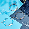 BENECREAT DIY Blank Rectangle Link Bracelet Making Kit DIY-BC0005-53-5