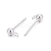 925 Sterling Silver Stud Earring Findings STER-S002-48-2