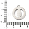 304 Stainless Steel & Rhinestone Pendants STAS-G371-09C-02P-3