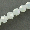 Electroplate Glass Beads Strands X-EGLA-R017-10mm-1-2