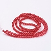 Spray Painted Crackle Glass Beads Strands LS-CCG-Q001-4mm-13-2