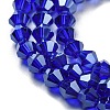 Transparent Electroplate Glass Beads Strands EGLA-A039-T3mm-A06-3