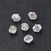 Bicone AB Color Plated Eco-Friendly Transparent Acrylic Beads TACR-A003-4mm-22-2