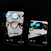  2 Sets 2 Styles Transparent Acrylic Sunglasses Display Stands ODIS-NB0001-29-7