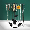 Rose Flower Iron Jewelry Display Rack PW-WG60758-01-1