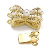 Brass Micro Pave Cubic Zirconia Box Clasps KK-U037-19G-02-2