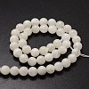 Natural White Moonstone Round Beads Strands G-E329-8.5-9mm-49-2