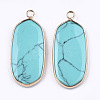 Synthetic Turquoise Pendants G-T112-23D-2