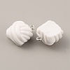 Opaque Resin Pendants LS-RESI-WH0029-24P-04-1
