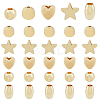 100Pcs 5 Style Rack Plating Brass Beads KK-HY0001-71-1